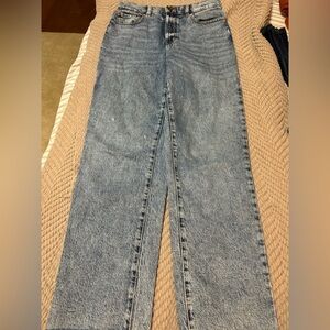Garage Light Blue Straight Leg Jeans